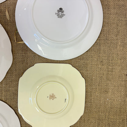 Set of Antique Wall Plates Green