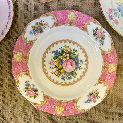 Set of Antique Wall Plates Pink