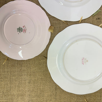 Set of Antique Wall Plates Pink