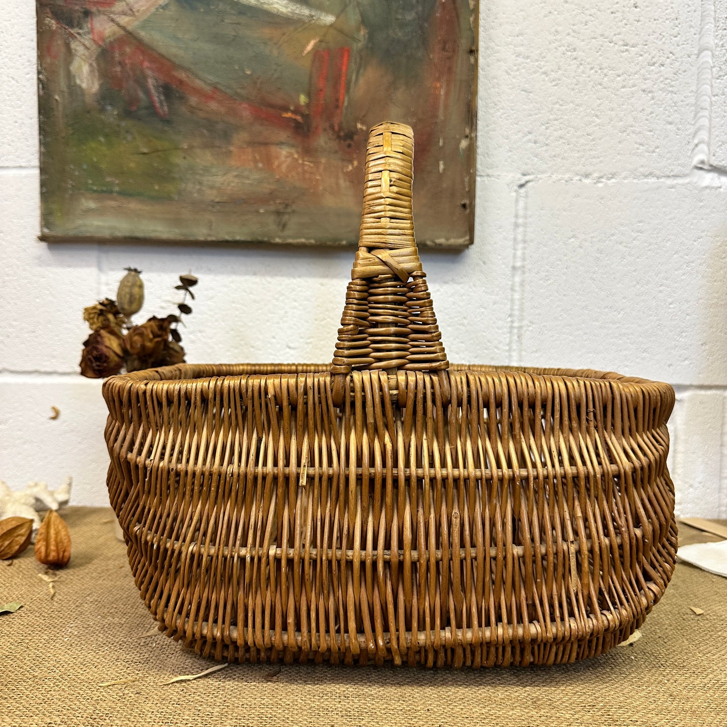 Vintage Wicker Basket
