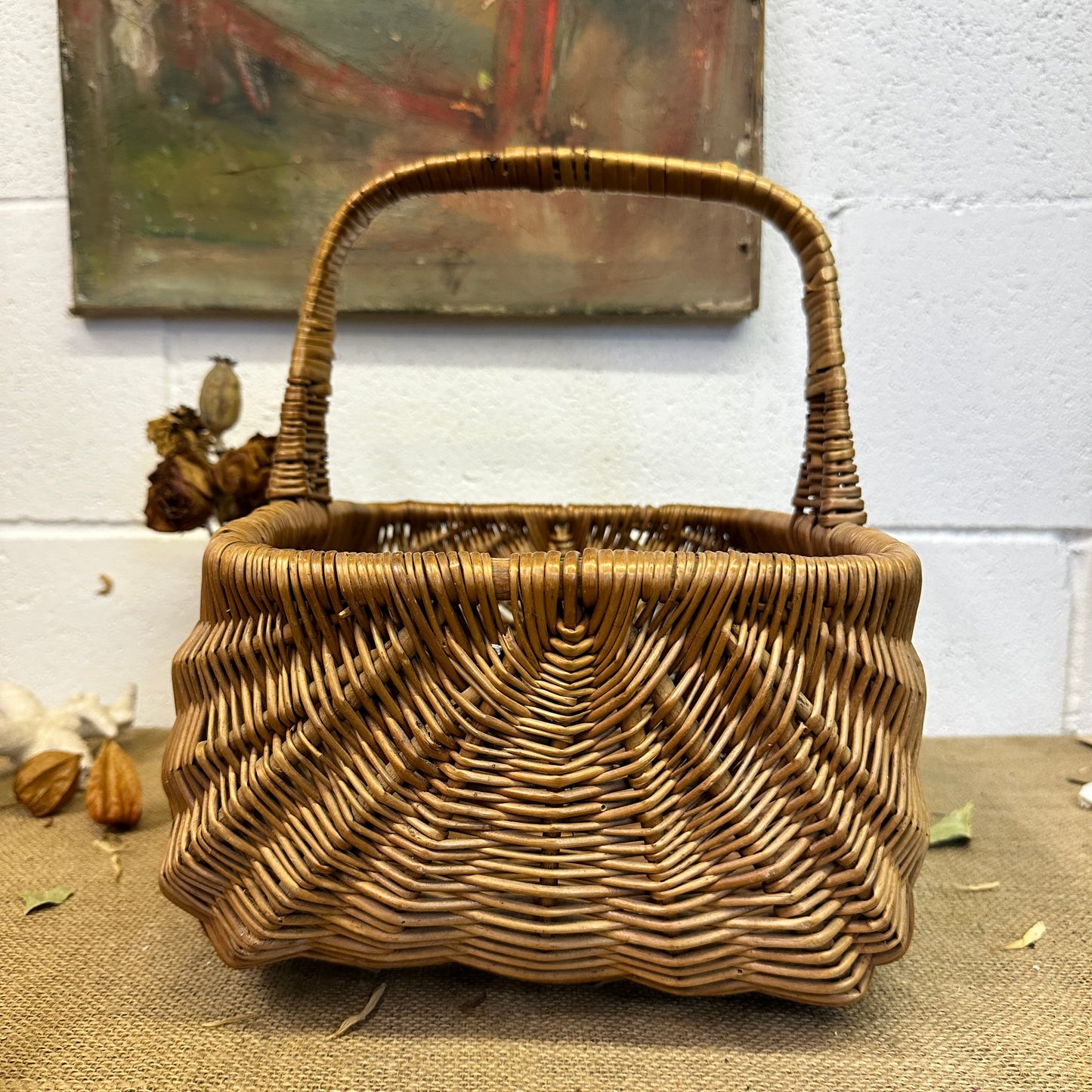 Vintage Wicker Basket