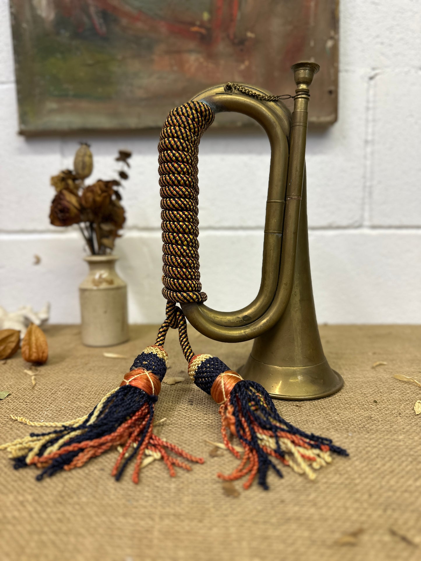 Vintage Brass Military Bugle