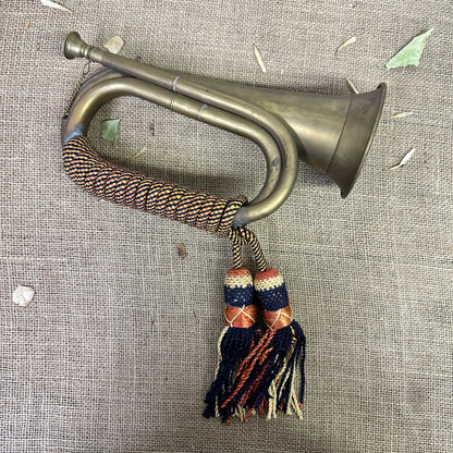 Vintage Brass Military Bugle