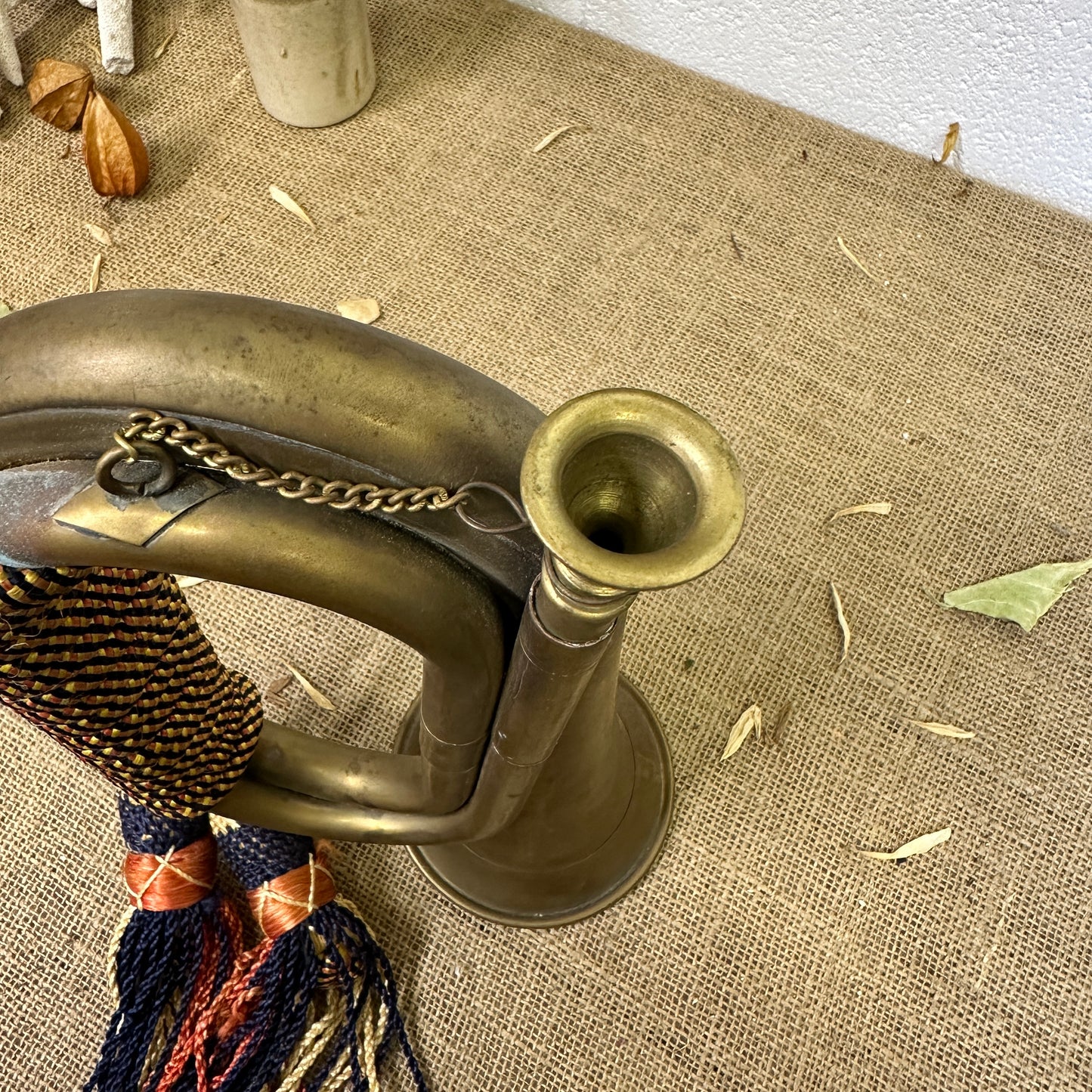 Vintage Brass Military Bugle