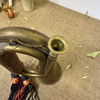 Vintage Brass Military Bugle