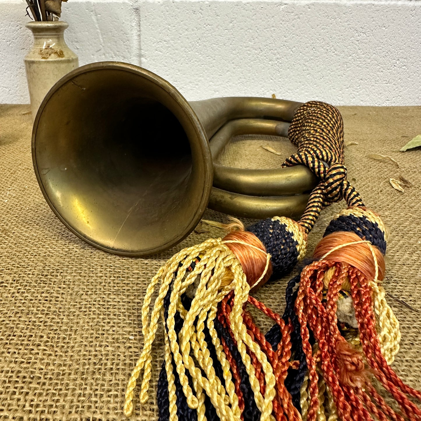 Vintage Brass Military Bugle