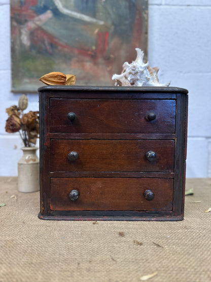 Apprentice Chest of Drawers, Specimen Jewellery Chest