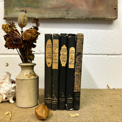 Set of Jane Austen Books Black