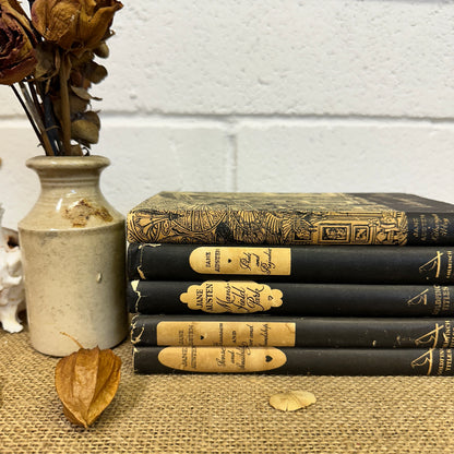 Set of Jane Austen Books Black