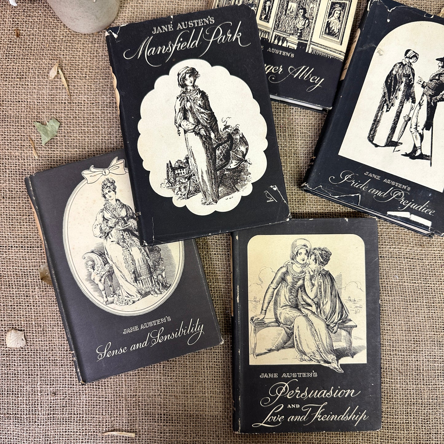Set of Jane Austen Books Black