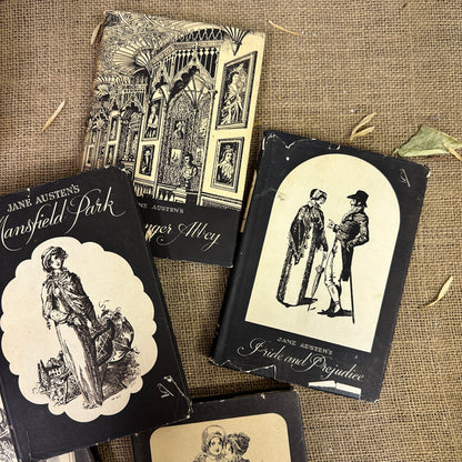 Set of Jane Austen Books Black