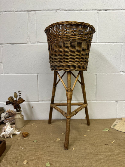 Boho Rattan Plant Stand