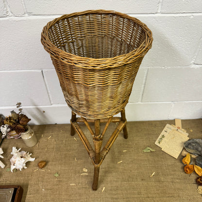 Boho Rattan Plant Stand