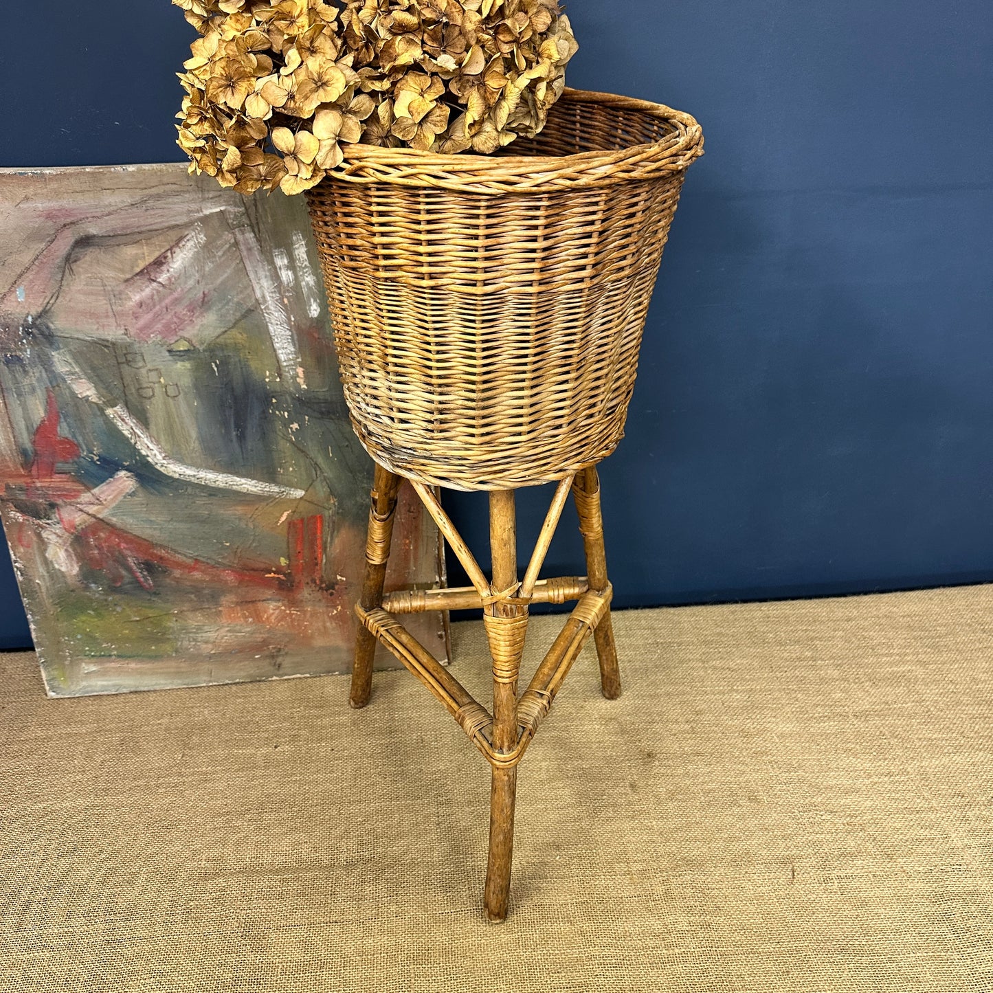 Boho Rattan Plant Stand