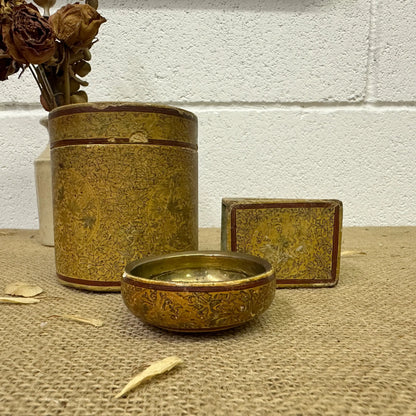 Antique Kashmir Mache Tobacco Set - The Blind Mole