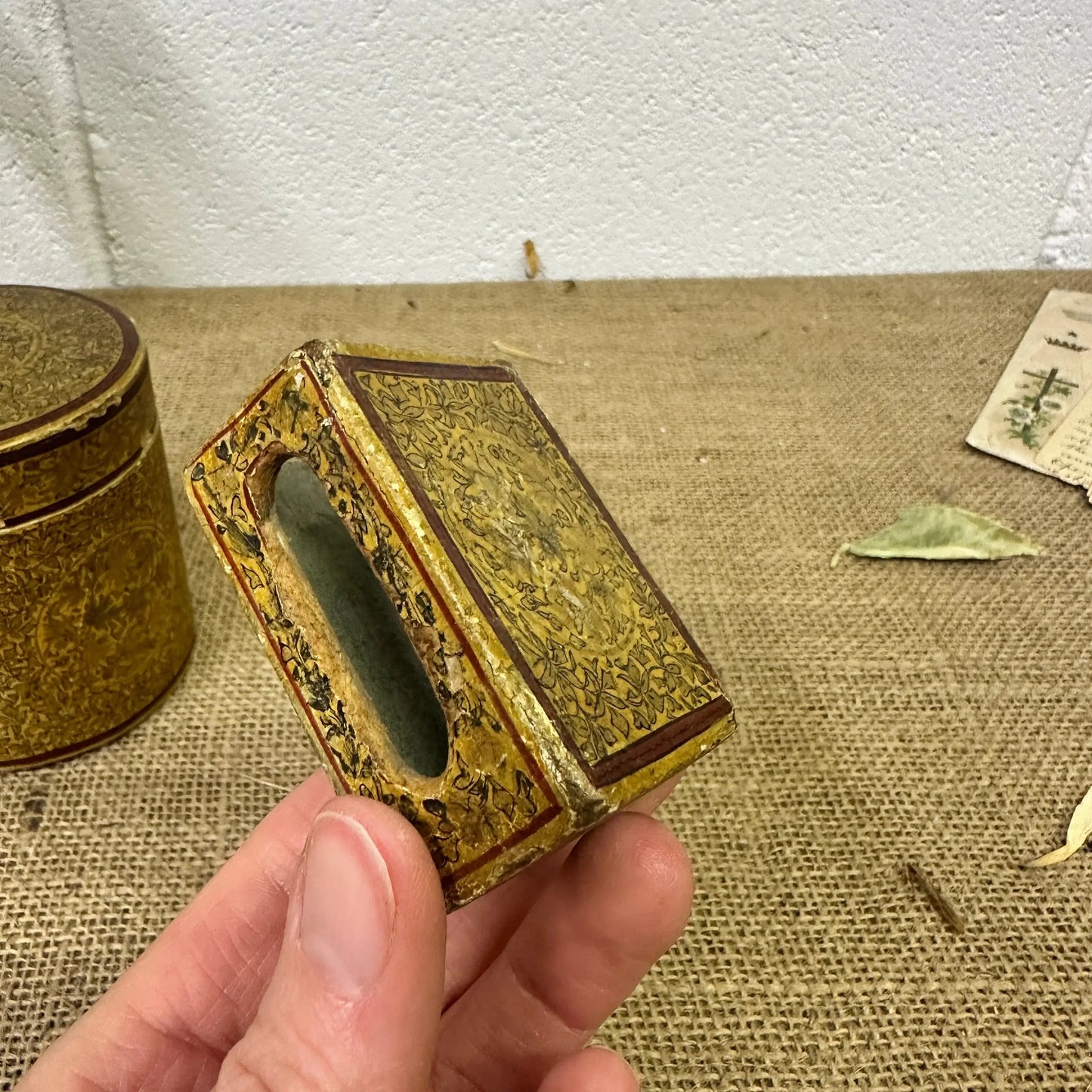 Antique Kashmir Mache Tobacco Set - The Blind Mole