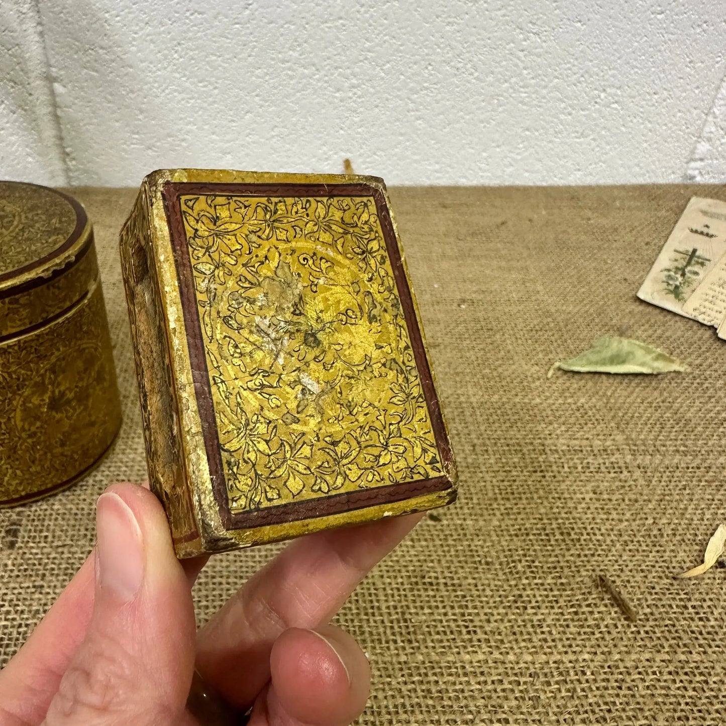 Antique Kashmir Mache Tobacco Set - The Blind Mole
