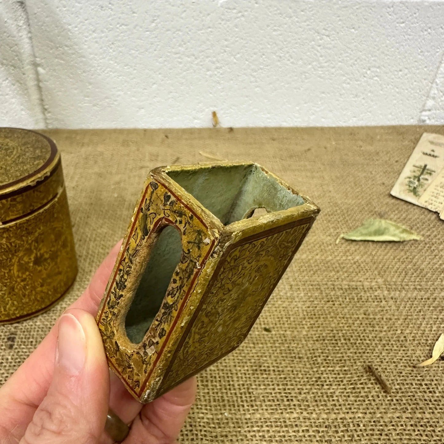 Antique Kashmir Mache Tobacco Set - The Blind Mole