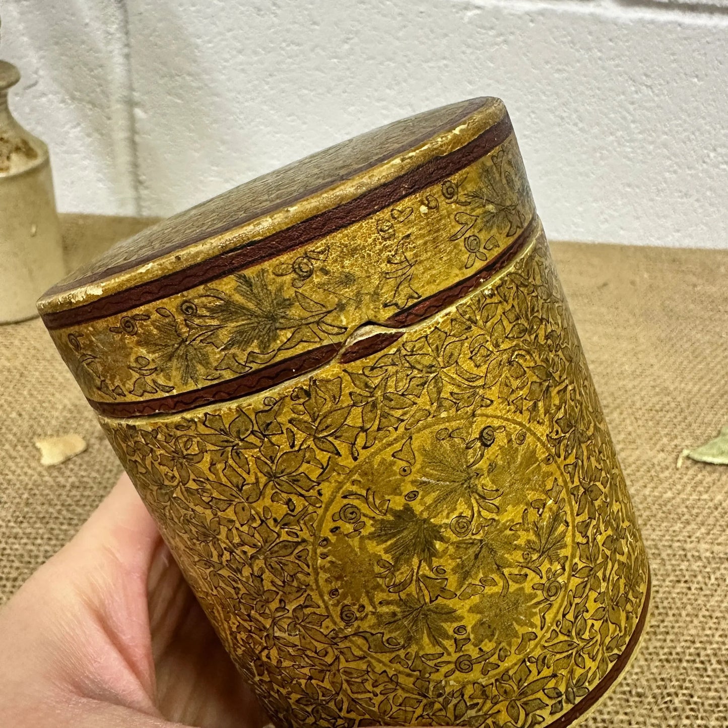 Antique Kashmir Mache Tobacco Set - The Blind Mole