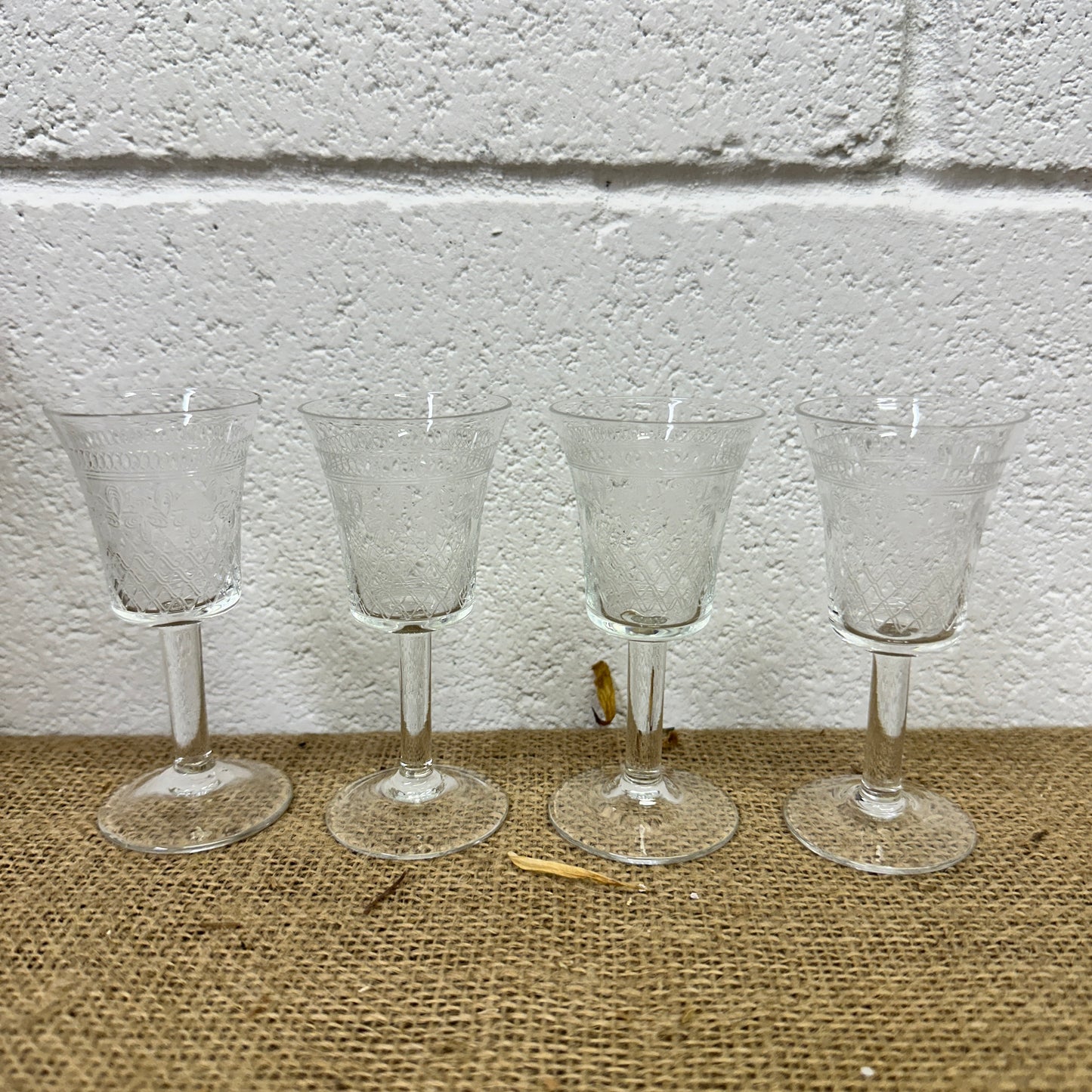 Four Vintage Sherry Shot Glasses