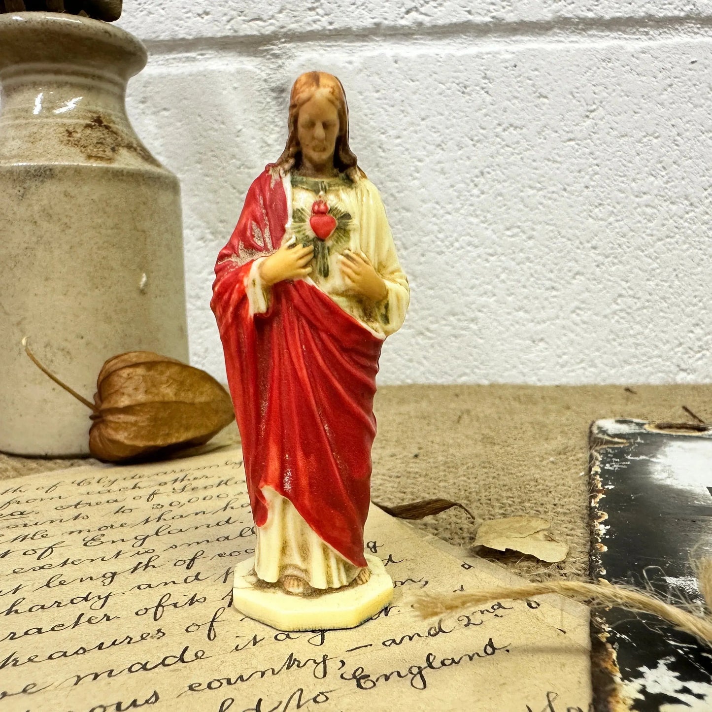Small Jesus Standing Vintage Figure - The Blind Mole