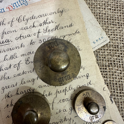 Set of Brass Weights