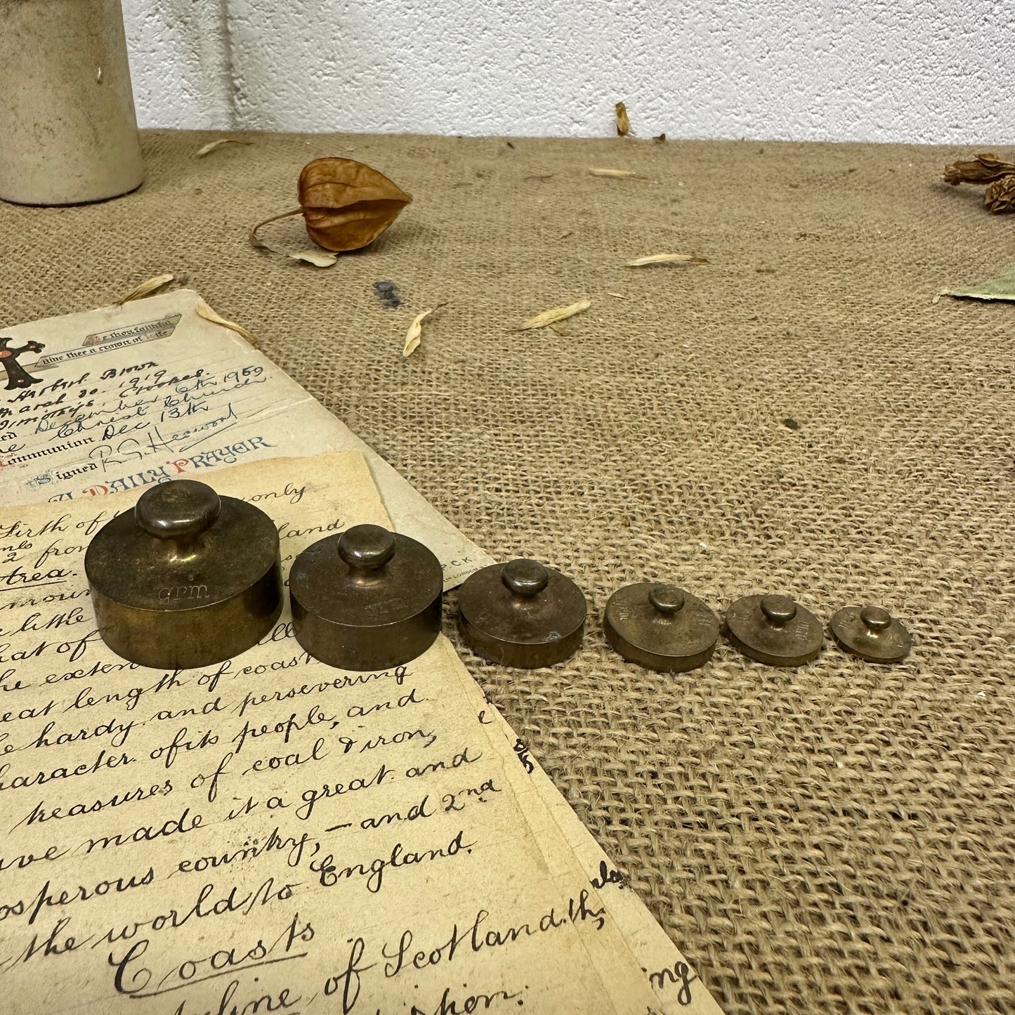 Set of Brass Weights