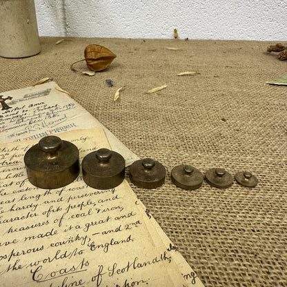 Set of Brass Weights