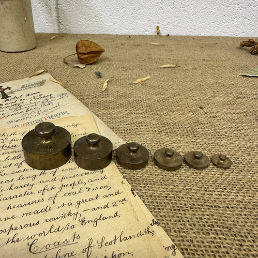 Set of Brass Weights