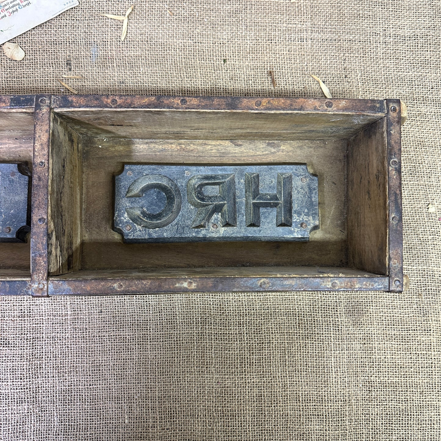 Antique Brick Mould Storage Box HRC