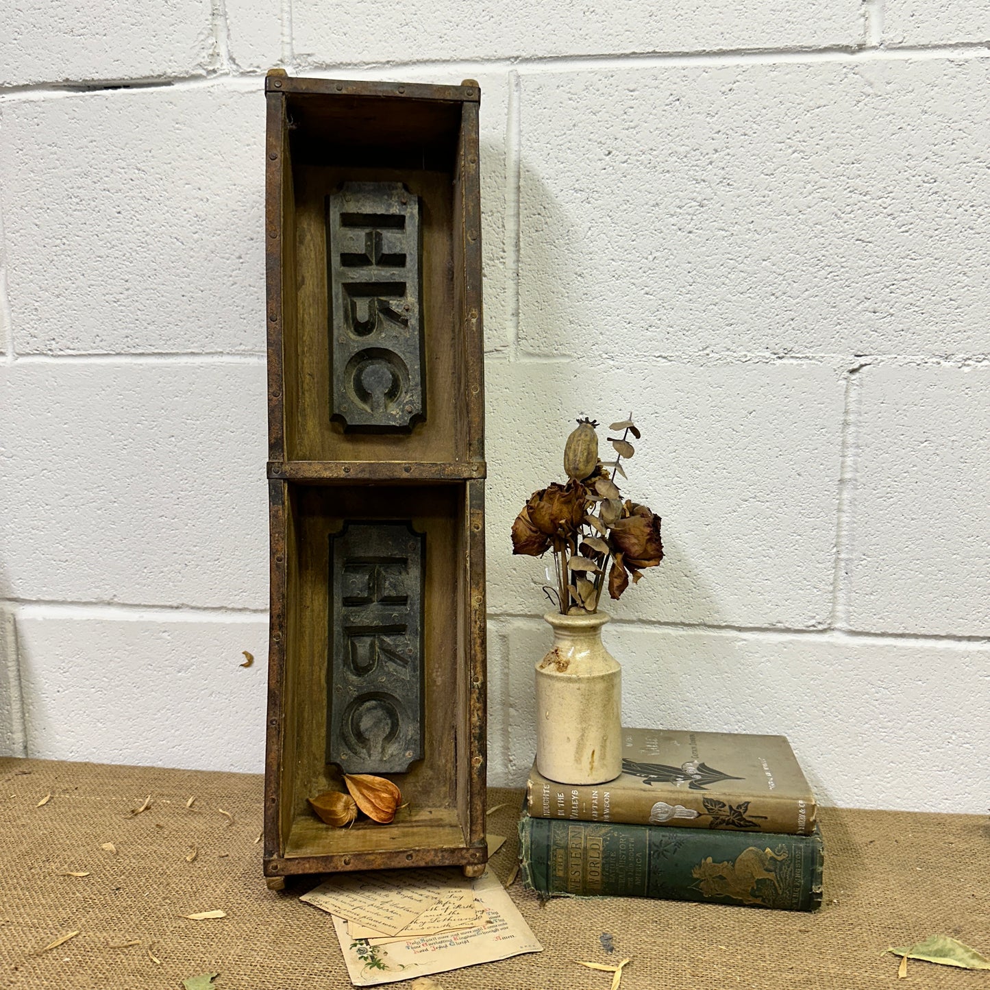 Antique Brick Mould Storage Box HRC
