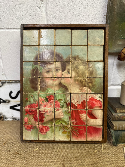 Victorian German Picture Blocks Puzzle