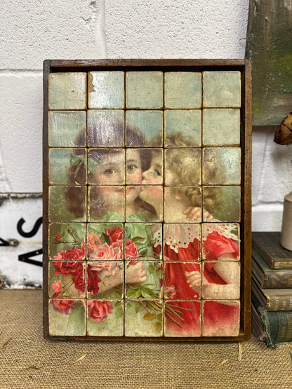 Victorian German Picture Blocks Puzzle