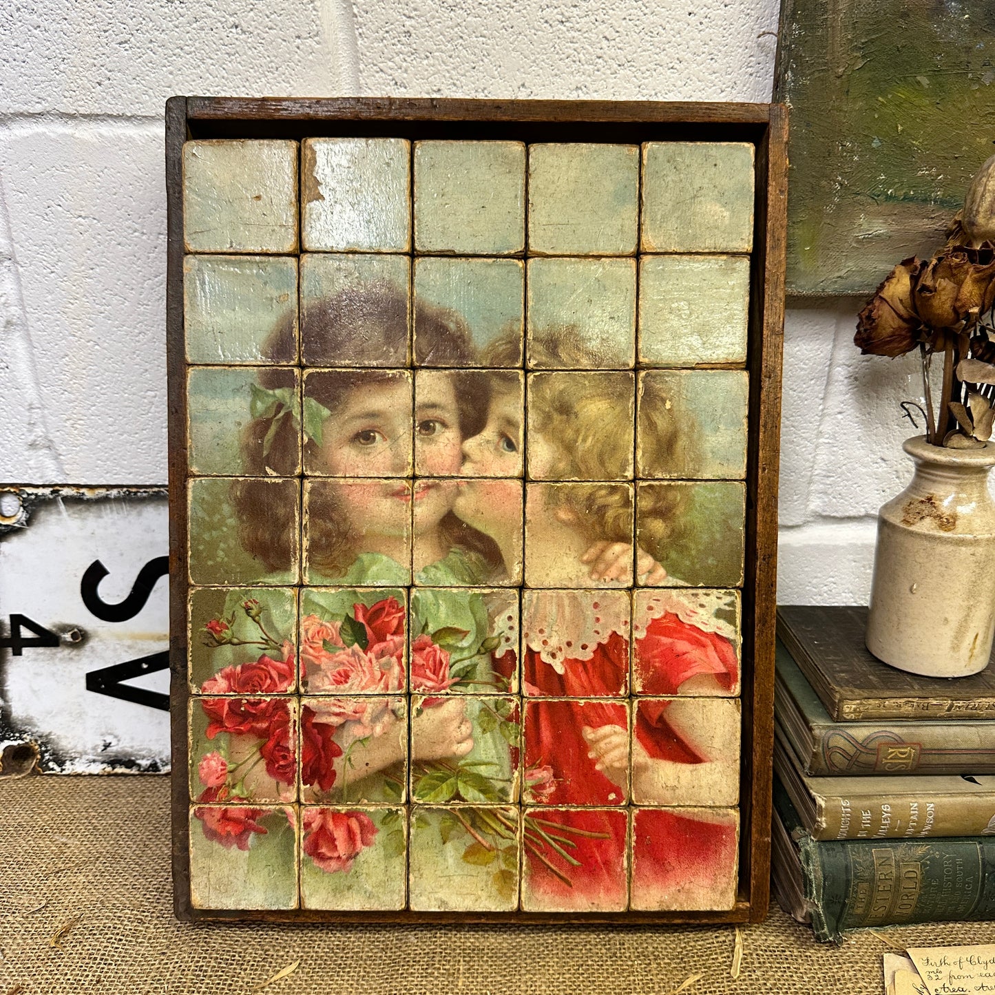 Victorian German Picture Blocks Puzzle