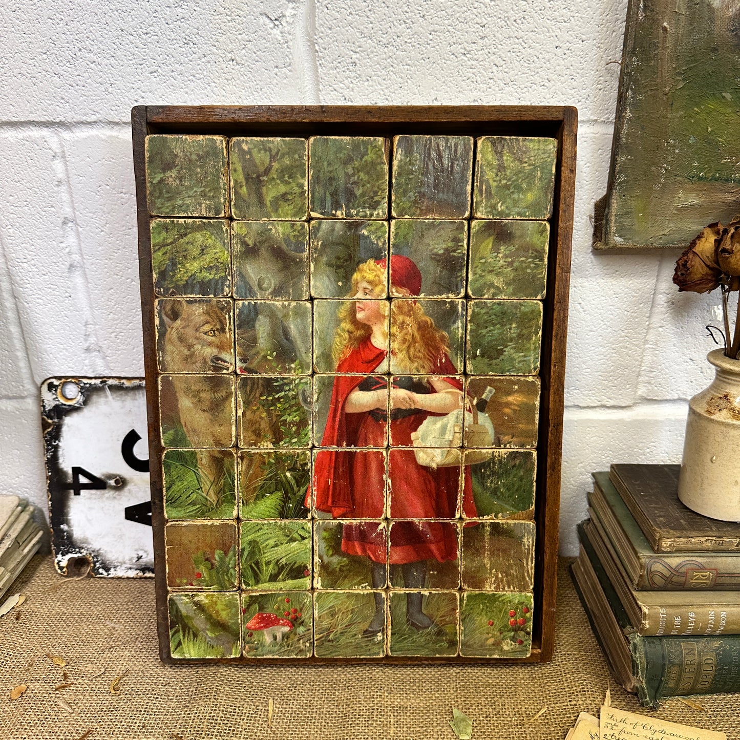 Victorian German Picture Blocks Puzzle
