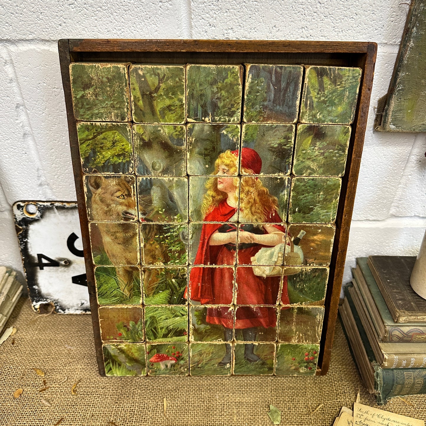 Victorian German Picture Blocks Puzzle