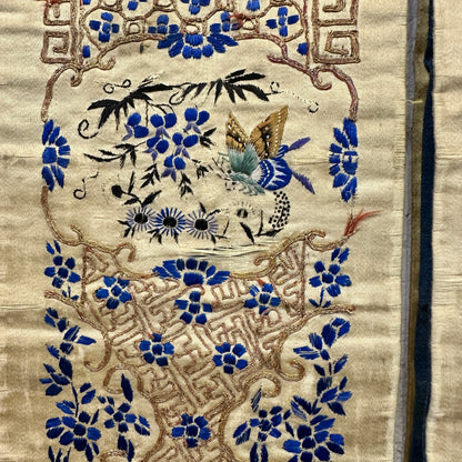 Chinese Embroidered Silk Sleeve Bands