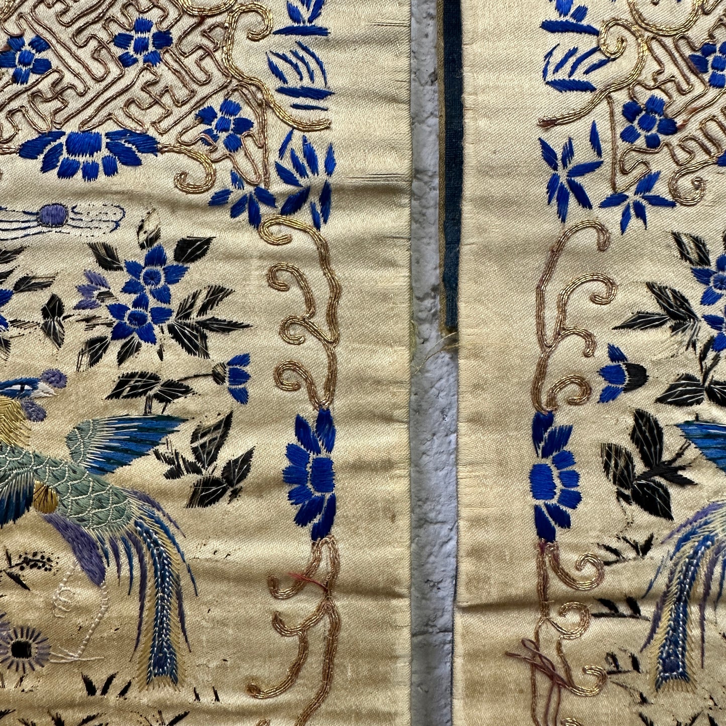 Chinese Embroidered Silk Sleeve Bands