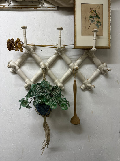 Antique French Accordion Coat Hooks