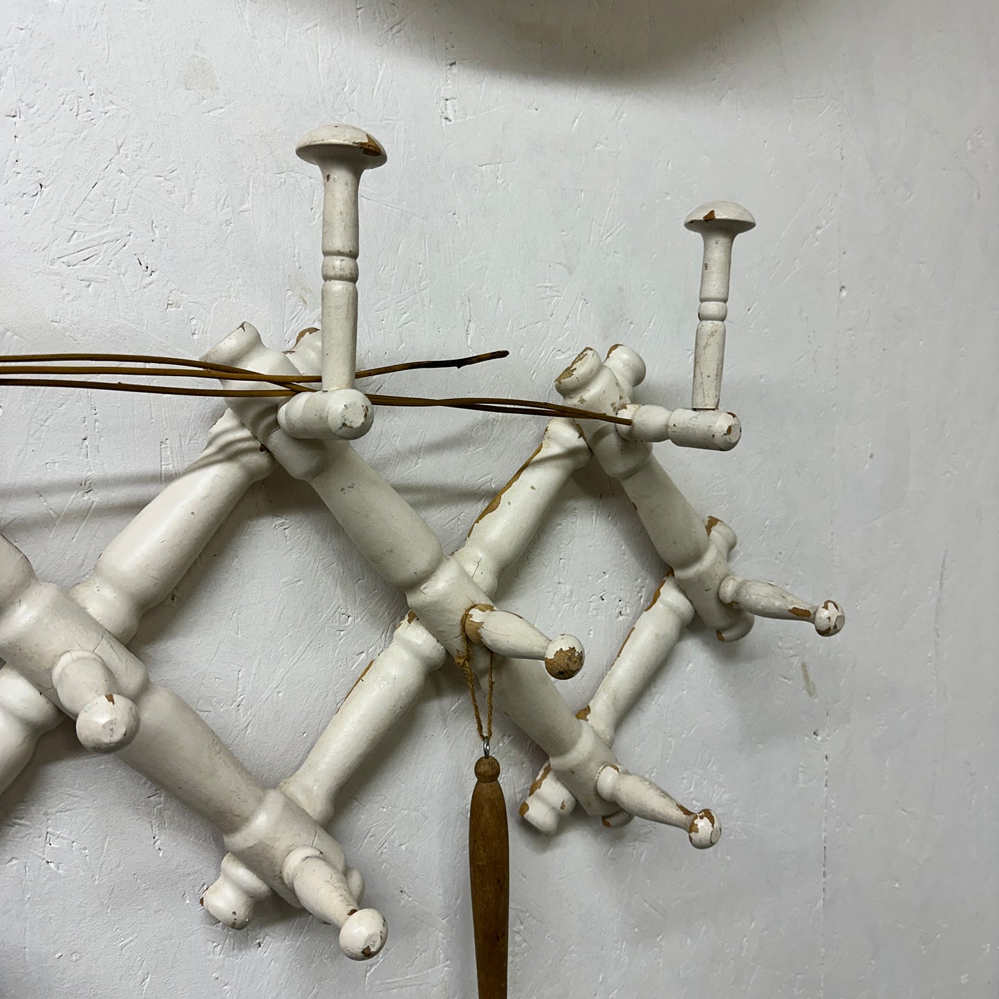 Antique French Accordion Coat Hooks