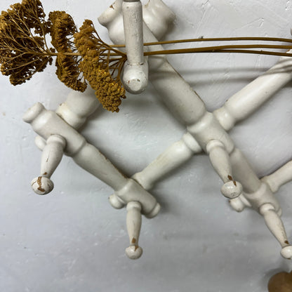 Antique French Accordion Coat Hooks