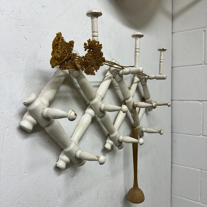 Antique French Accordion Coat Hooks