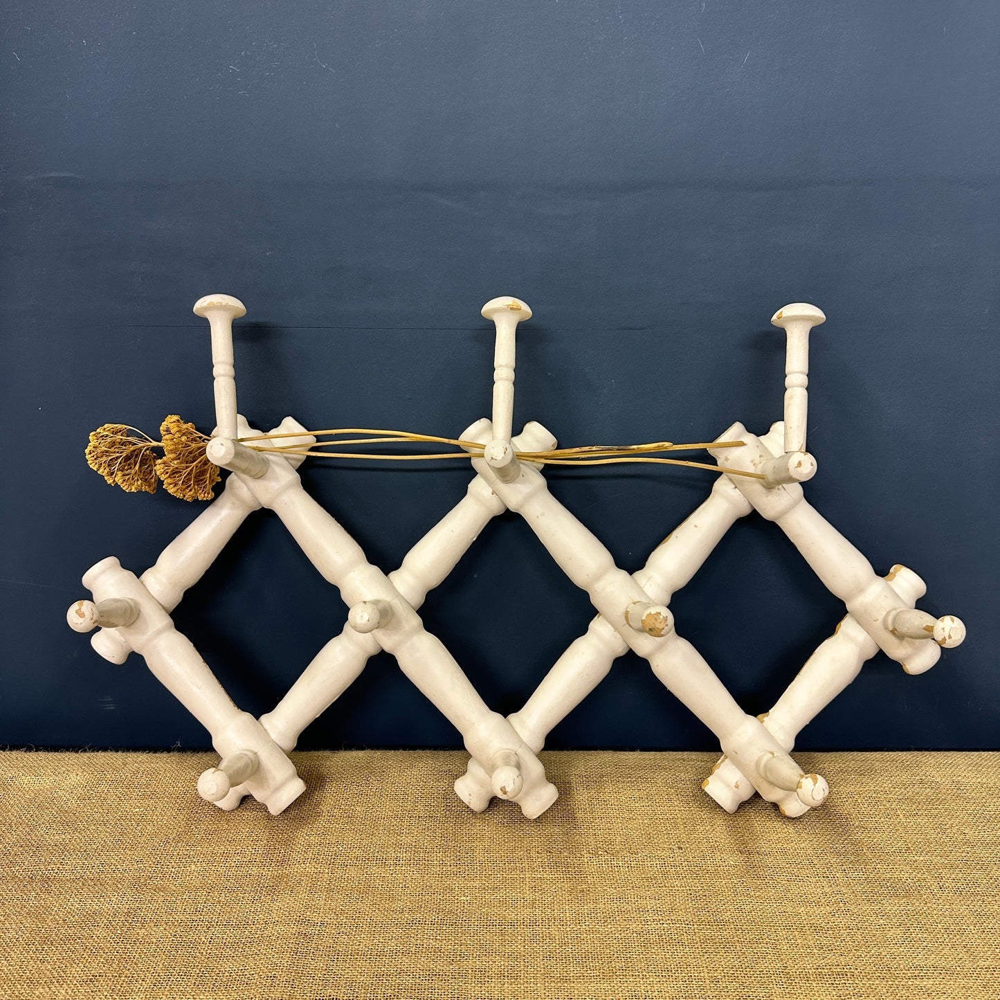 Antique French Accordion Coat Hooks