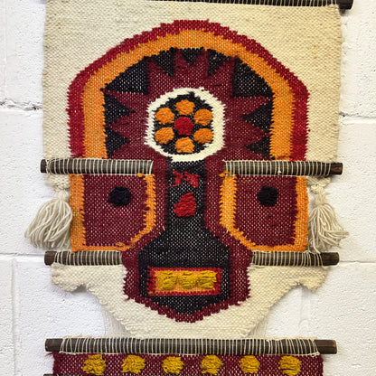 Folk Art Tribal Tapestry Wall Hanging