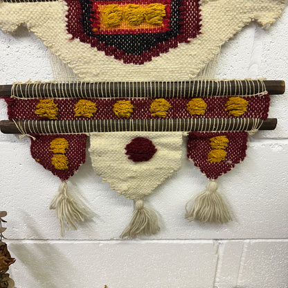 Folk Art Tribal Tapestry Wall Hanging