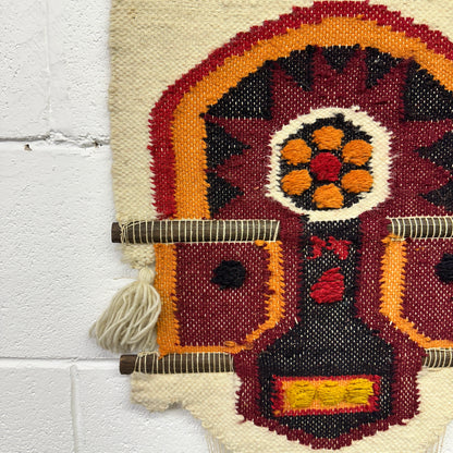 Folk Art Tribal Tapestry Wall Hanging