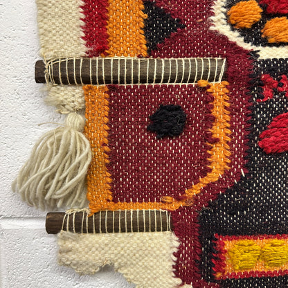 Folk Art Tribal Tapestry Wall Hanging