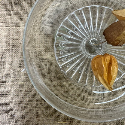 Pressed Glass Cake Stand