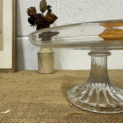 Pressed Glass Cake Stand