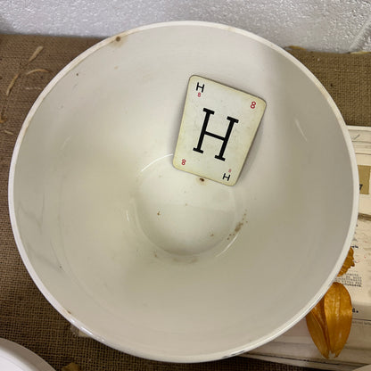 Ironstone Pudding Dish Bowls White